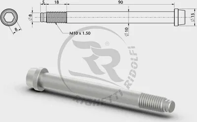 Produktbild von Achsschenkelschraube M10, L=90 + 18mm