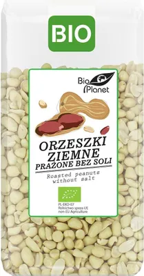 ORZESZKI ZIEMNE PRAŻONE BEZ SOLI BIO 350 g - BIO PLANET