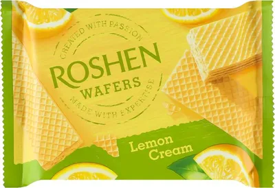 Obrázok produktu pre Roshen Sendvičové oplátky s citrónovou príchuťou 72 G