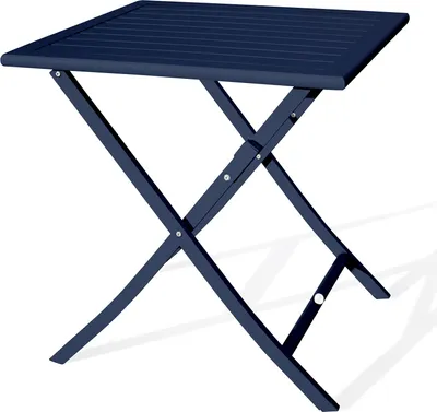 Image de Table de jardin carrée pliante en aluminium
