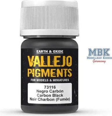 Zdjęcie produktu dla Vallejo 73.116, Carbon, 35 ml, 1 szt., Carbon Black