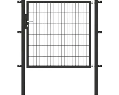 Immagine prodotto di Alberts 647292 Cancello singolo Flexo con accessori, antracite, larghezza 125 cm, altezza 120 cm