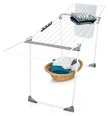 Obrázok produktu pre EASYmaxx odevný kôň rozťahovací 185-250 x 56 x 98 cm - biely/sivý