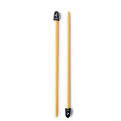 Produktbild von Kinderstricknadeln 4,00 mm 17 cm gelb 1 Paar