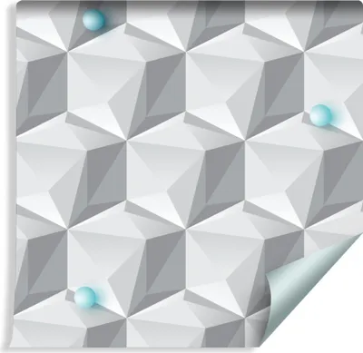Zdjęcie produktu dla Tapeta Ozdoba Ścienna Do Biura GEOMETRYCZNY Wzór Kule  Modny Efekt 3D