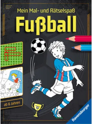 Produktbild von Mein Mal- und Rätselspaß: Fußball