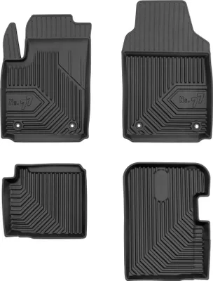 Produktbild von Fußmatten Gummimatten No.77 für Fiat 500 Hybrid 2020-2025 TPE Schwarz 4 tlg