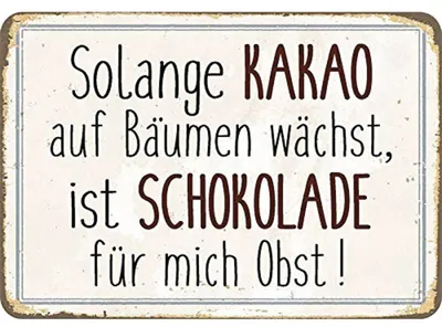 Produktbild von Kulthänger Blechschild Kakaobaum KH 020