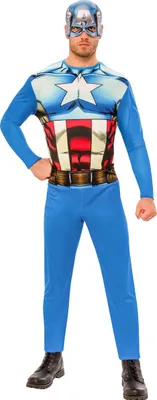 Produktbild von Captain America Comic - Faschingskostüm Herren Größe: XL