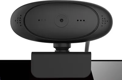 Produktbild von Full HD Webcam PC-02, 1920 x 1080p mit Mikrofon für Computer, Videochat und Aufnahme, USB Plug & Play, 360° Rotation, Windows, Mac OS, Linux