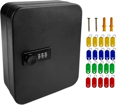 Imagen del producto de Caja de combinación numérica, con 20 números, de metal, para uso interior y exterior, para mayor seguridad