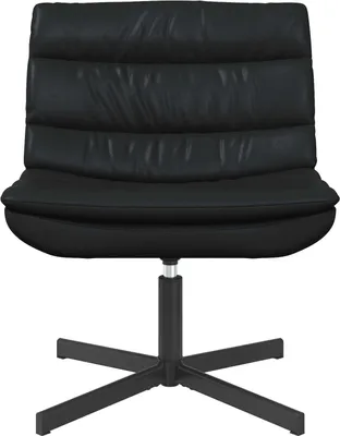 Image de vidaXL Chaise pivotante Noir 63 x 75 x 76 cmPolyuréthanebrillant