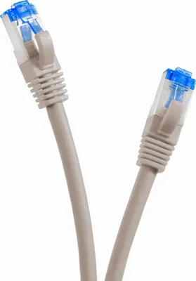 Produktbild von TPFNet 2m Cat.6A Patchkabel / Netzwerkkabel S/FTP 10GBit, grau