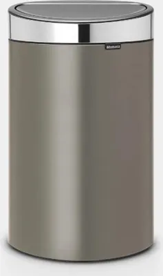 Image de Poubelle 40 L Platinium - Touch Bin - Brabantia
