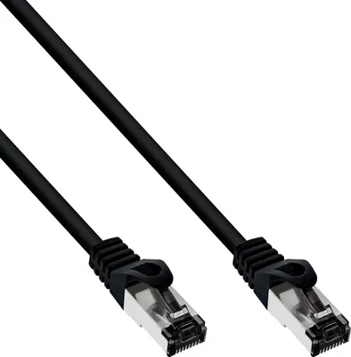 Produktbild von InLine Patchkabel, S/FTP (PiMf), Cat.8.1, 2000MHz, halogenfrei, schwarz, 1,5m, 1,5 m, Cat8.1, S/FTP (S-STP), RJ-45, RJ-45, Schwarz