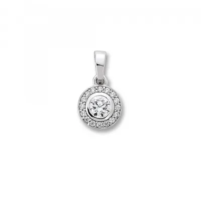 Image de Pendentif zirconium 925/- argent rhodié