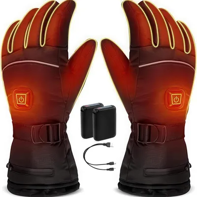 Produktbild von E-Handschuhe Winter,Wärmehandschuhe,Elektrisch beheizt, 3 Temperaturstufen, Akku inklusive,5000mAh