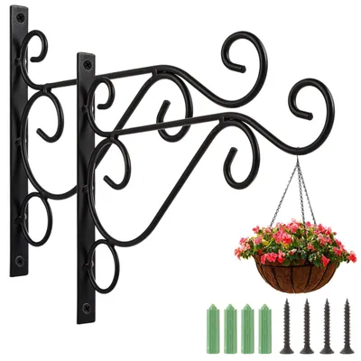 Productafbeelding van Set van 2 IJzeren Plantenhangers voor aan de Muur
