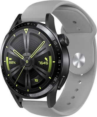 Produktbild von Strap-it Huawei Watch GT 3 46mm Sportarmband (Grau)