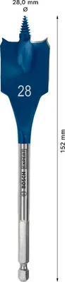 Produktbild von EXPERT Self Cut Speed Flachfräsbohrer, 28 x 152 mm