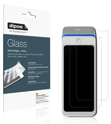 Produktbild von 2x Schutzfolie für myPOS Ultra matt - Anti-Shock 9H Folie dipos Glass Kunststoffglas