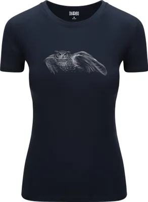Produktbild von Diarbo Damen T-Shirt mit Aufdruck Wildtierporträts Fliegende Eule Dunkelblau Gr.XL