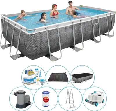 Obrázok produktu pre Príslušenstvo k bazénom Plus - Bestway Power Steel 549x274x122 cm - obdĺžnikový - ratan