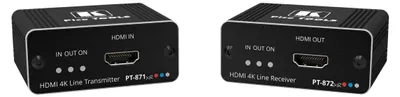 Obrázek produktu pro Kramer Electronics PT-871/2XR-KIT, 3840 x 2160 px, AV vysílač a přijímač, 70 m, Kabel, Černá, HDCP