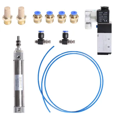 Produktbild von Pneumatik 5/2 Wegeventil Pneumatik Ventil 4V210-08 DC 24V und Pneumatikzylinder