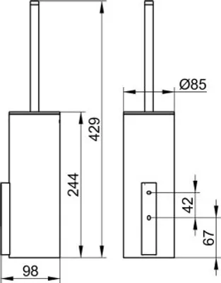 Produktbild von KEUCO 11564219000 Bürstengarn. Edition 400 11564, mit