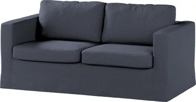Produktbild von Dekoria Bezug für Karlstad 2-Sitzer Sofa nicht ausklappbar, lang, dunkelblau, Sofahusse, Karlstad 2-Sitzer