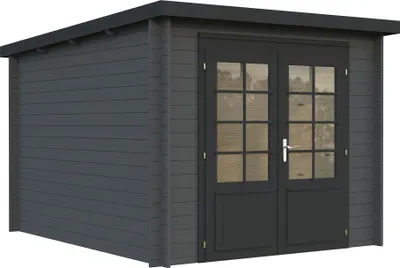 Produktbild von Gartenhaus Palmako Ella 6,9 m² 264 x 340 cm dunkelgrau-anthrazit