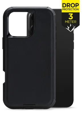 Produktbild von Mobilize Defender iPhone 16 Pro Hülle Hardcase Backcover Stoßfest - Schwarz