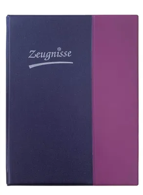 Produktbild von Idena Zeugnismappe DIN A4 violett/blau