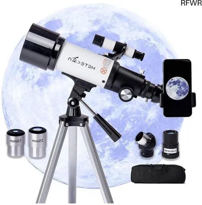 Produktbild von Famanu Teleskop mit Stativ - Verstellbar für Astronomie