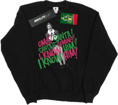 Produktbild von Elf - "Santa's Coming" Sweatshirt für Herren BI22150 (S) (Schwarz)
