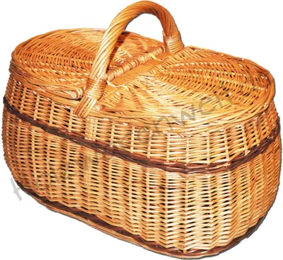 Produktbild von YULKA Einkaufskorb Weidenkorb Autokorb Weide Korn Korb (L) 45 x (B) 32 x (H) 21/32