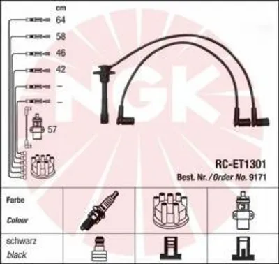 Produktbild von Ngk Zündleitungssatz  9171