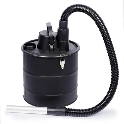 Produktbild von Kinzo Aschesauger für Kamin und Grill mit Blasfunktion, feuerbeständiger Eisentank und Metallschlauch 18L 800-1200W Schwarz