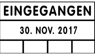 Produktbild von Datumstempel mit Textplatte Eingegangen 2910/C6