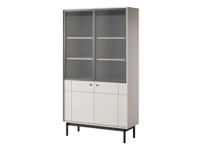 Produktbild von Vitrine JAPIS PS – Kaschmir – 103,5 x 184,6 x 39 cm