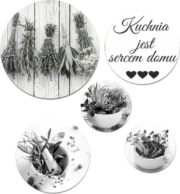 Produktbild von Schwarz-weiße Wandbilder Küchendekoration für die Wand in der Küche oder im Esszimmer