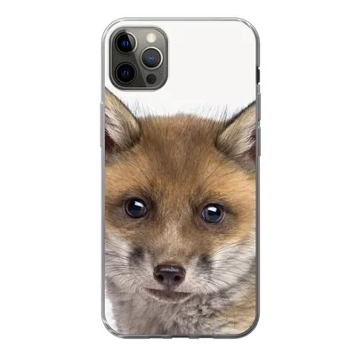 Produktbild von MuchoWow® Handyhülle Schutzhülle Hülle für iPhone 12 Pro Max Fuchs - Tiere - Jungtier - Jungen - Mädchen - Kind Silikon Softcase Handy Hülle - Hartschale