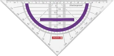 Produktbild von BRUNNEN 104975960 Geometrie-Dreieck bruchsicher Colour Code, purple