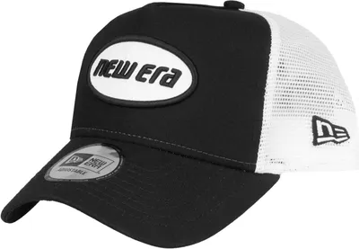 Produktbild von New Era Adjustable Trucker Cap - RETRO Brand Patch schwarz