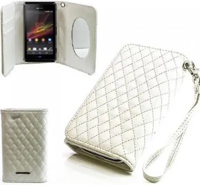 Produktbild von Sony Xperia M Booksytle Handtasche Mirror Weiss