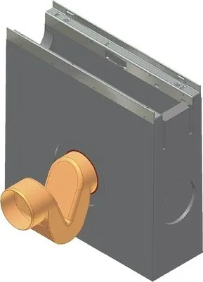 Produktbild von Hauraton Faserfix KS 100 Geruchsverschluss Kunststoff orange NW 100 mm