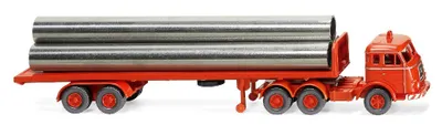 Produktbild von Wiking LKW Henschel HS 3-180 Flachpritschen-SZ leuchtrot 055404