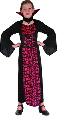Produktbild von Vampir Kostüm für Mädchen S 4-6 Jahre (110-120 cm)