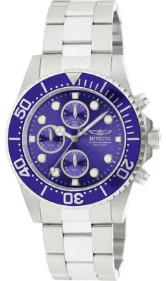 Immagine prodotto di Invicta Pro Diver 1769 Orologio da Uomo - Movimento al Quarzo - Acciaio Inossidabile con Quadrante Blu - 43 mm